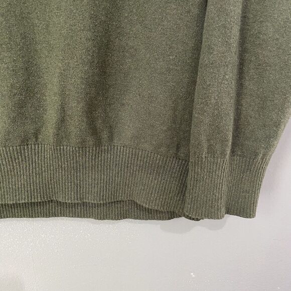 Eddie‎ Bauer Sweater Mens XLT Mock Neck Long-Sleeve 1/4 Zip Cotton Cashmere - Picture 3 of 11